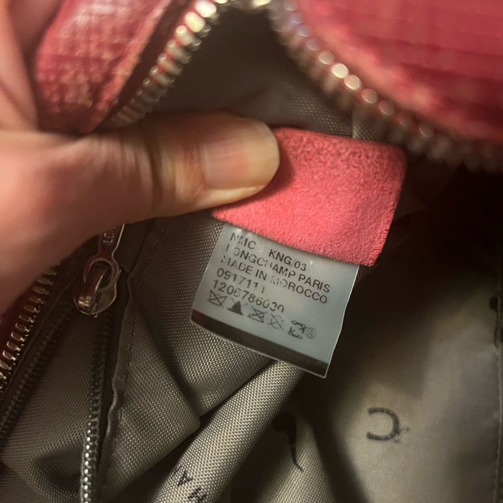 Longchamp red leather bag - Picture 4 of 5